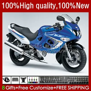 Fairings For SUZUKI KATANA GSXF-600 GSXF 600CC 750 600 CC GSX750F GSXF600 03 04 05 06 07 33No.98 GSXF750 GSX600F GSXF-750 Stock blue 750CC 2003 2004 2005 2006 2007 Body