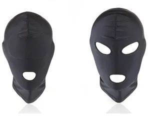 AKKAJJ Soft Comfortable Elastic Fabric Hood Sexy Toys Fetish Open Eye And blindfold Masks 2 Pack