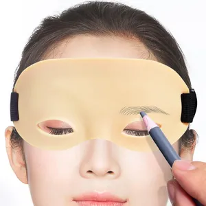 Other Tattoo Supplies 3pc 3D Eyebrow Microblading Tatto Practice Skin With Bandage Silicone Fake Face For Brow Eyeliner Permanent MakeupOthe