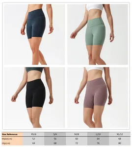 slim Women yoga shorts Running Shorts Liner High Waisted Workout Shorts mini Pockets