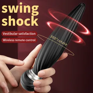 360 Degree Prostate Massager Rotating Anal Vibrator Male Anal Toys Butt Plug Masturbator Sex Toys For Men Women Stimulator Adult 220725