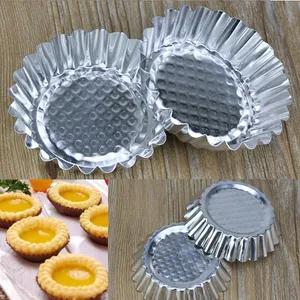 20pcs Egg Tart Aluminum Cupcake Cake Cookie Mold Pudding Mould Tin Baking Tool E00145 BARD