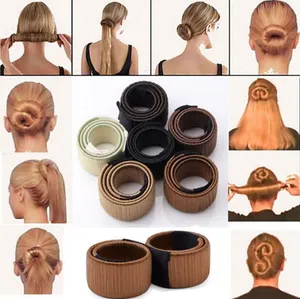 Most popular Hair Ties Girl Hair DIY Styling French Twist Magic hairstyling Tool Hairs Bun Maker