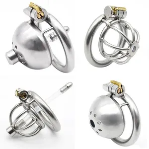 Chastity Devices New Super Small Male Chastity Device 35MM Medical grade Stainless Steel Device Cage Urethral Dilator Tube Plug #T87