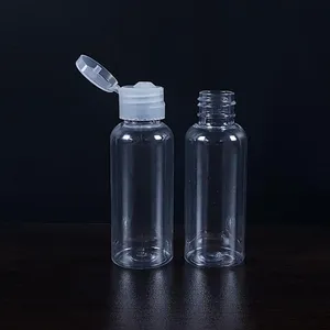 50ml Plastic Cosmetic Cream Jar Bottle Container PP Transparent Face Pot Foundation Essence Lotion Jars Travel Storage Bottles LX1894