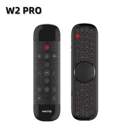 Wechip W2 Pro Air Mouse Voix Télécommande Microphone 2.4G Sans Fil Mini Clavier Gyroscope pour Smart Android TV Box Mini PC