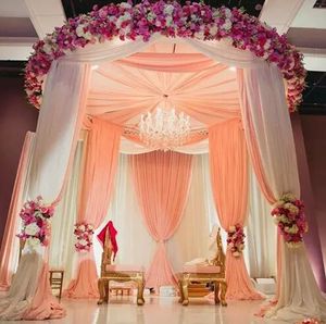Diseño de boda decoración tubería y techo cortina partido telón de fondo para eventos de boda fiesta joven banquete