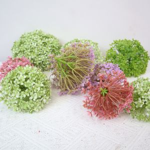 Arte de la flor de la boda Bola de bordado grande única Planta de imitación de plástico Guía de carretera Belleza Chen Decoración Escenario de tiro Decoración al por mayor