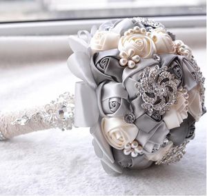 Fleurs de mariage Bouquet Crystal Bourch Brooch Mariage Bridal Pearl 2024