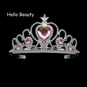 Bijoux De Cheveux De Mariage Belle Rose Filles En Plastique Bandeau Princesse Couronne Bandeau Coeur Anniversaire Diadème Pour Enfants Accessoires De Cheveux 230808