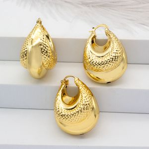 Ensembles de bijoux de mariage ensemble doré pour femmes boucles d'oreilles créoles pendentif 24K plaqué or cuivre collier dames fête anniversaire cadeaux 230808
