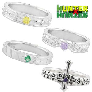 Anneaux de mariage Anime HUNTERHUNTER Kurapika Killua Zoldyck GON FREECSS Feitan Cosplay Unisexe Anneau Réglable Bijoux Accessoires Cadeaux 230710