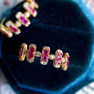 Anneaux de mariage French Classic Crystal Crystal exquis Bague de bijoux pour les femmes Génér
