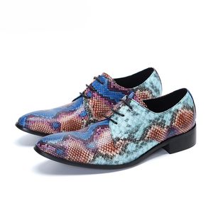 Chaussures de mariage homme Oxfords luxe fait à la main hommes chaussures habillées hommes en cuir bout pointu à lacets Zapatos Hombre, grand 38-46