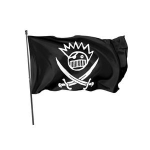 Ween Pirate 3x5ft drapeaux bannières extérieures 100D Polyester 150x90cm couleur vive de haute qualité avec deux œillets en laiton