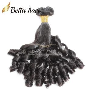 Tramas Bella Hair 9A Funmi Baby Cabello peruano rizado Primavera Curl Onda suelta Extensión negra natural Trama sin procesar 3 paquetes Lote