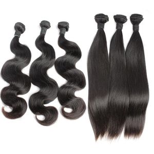 Peuts Body Wave Hair Bundles Brazilian Virgin Remy Cabello humano tejidos Extensiones rectas sin procesar trama increíble Bellahair