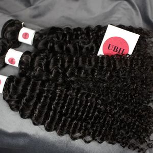 Filotes Brésilien Human Hair Couleur naturelle profonde Curly Peruvian Malaisien Indian Hair Extensions 9a Quality Heuving Weave Jerry Curly Bu
