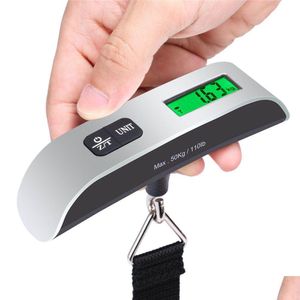 Weighing Scales Fashion Portable Lcd Display Electronic Hanging Digital Lage Weighting Scale 50Kgx10G 50Kg /110Lb Weight Kd1 Drop De Dh8Q3