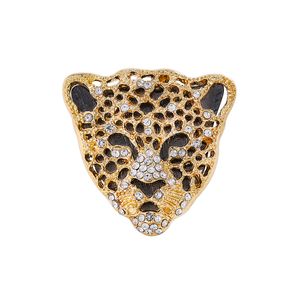 WEIMANJINGDIAN marque nouveauté cristal strass guépard léopard tête broches bijoux cadeaux pour lui ou elle