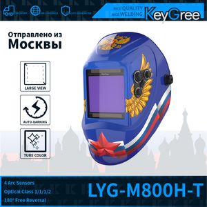 Welding Helmets KeyGree True Color Mask Glasses Equipment Auto-Darkening Solder Chameleon Brazing Automatic Headband Helmet Cap 230428