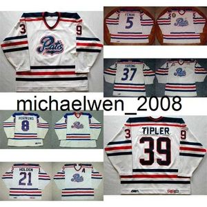 Weng Personnaliser WHL Regina Pats Jersey Hommes Femmes Enfants 5 Jeff Feniak 37 Josh Harding 8 Brad Hornung Maillots de hockey sur glace Goalit Cut en gros