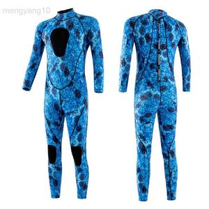 Wetsuits Drysuits 3MM Neoprene Wetsuit Men Surf Scuba Diving Suit Equipment Underwater Fishing Spearfishing Kitesurf Clothing Wet Suit Equipment HKD230704