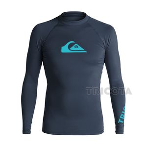 Combinaisons humides Combinaisons étanches Maillots de bain de surf pour hommes Manches longues Protection UV Rash Guard Vêtements de plongée Sports nautiques d'été Plage Natation Surf Tight T-shirts 230612