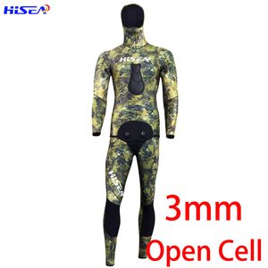 Wetsuits Drysuits Men Spearfishing Suit Diving 3mm Open Cell Wetsuit Yamamoto Wet Neoprene Camouflage 230113