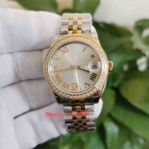 WF Maker Perfect Quality Watches Ladies 36mm 126283 Diamond Yellow Gold Steel CAL.3235 Movimiento Automático Reloj de pulsera para mujer