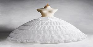 Blanc 5 Hoop Jupon Crinoline Slip Jupon Robe de mariée en stock Échantillon réel Mariée Princesse Jupon Mariée Jupon8845950
