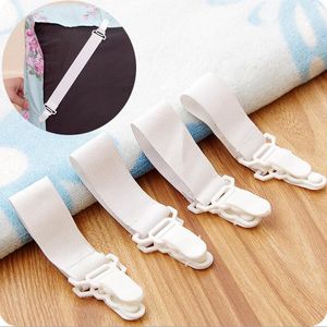 White Bed Sheet Mattress Cover Blankets Grippers Clip Holder Fasteners Elastic Set Fast Shipping F20173994