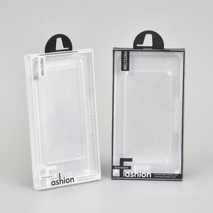 Caja de embalaje de blister de PVC de plástico transparente blanco negro con bandeja interna para Iphone 13 11 Pro XS Max 8 S20 S10 S9 Funda para teléfono