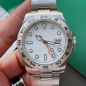 cadran blanc montre homme antimagnétique DHgate automatique 40mm en acier inoxydable 904L bracelet de montre en argent miroir saphir boucle déployante lumineux 50m maillon de chaîne scientifique