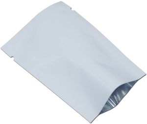 Bolsas de sellado al vacío de papel de aluminio Bolsa a prueba de olores Sellado térmico Paquete de vacío plano superior abierto para almacenamiento de alimentos Embalaje con muescas de rasgado