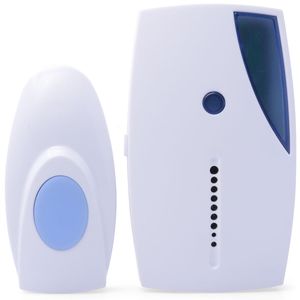 Blanc Portable Mini LED 32 chansons musicales musique son voix carillon sans fil sonnette de porte chambre porte cloche sonnette + télécommande 100 ensembles