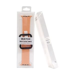 Boîte d'emballage en plastique transparent blanc PVC Blister avec plateau intérieur pour Apple Watch Band Affichage du bracelet en silicone Expédition au détail 1000PCS