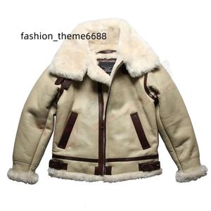 Veste en cuir de mouton en laine blanche Vêtements pour hommes Vestes d'hiver à la mode Manteau de fourrure chez Qasaabco