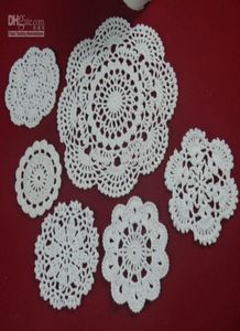 Tipe de noix de noix de noix de crochet de 100 coton 6 conceptions décoration de mariage personnalisé Crochet Applique 30pcslot zj0019867761