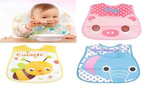 10pcs Baby Bibs Eva Bib de déjeuner imperméable Boys Filles Bénéficies Cartoon Modèle Bibs Burp Tissu pour l'auto-alimentation CARE232Q8309564