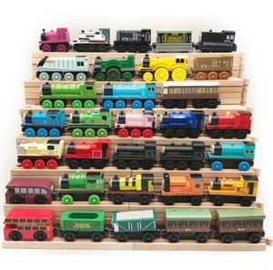 Trains à voies magnétiques connectables en bois, 20 pièces entières, pour garçons et filles, jouet éducatif pour bébés, 9221517