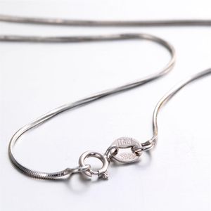 Ensemble de 6 tailles disponibles, colliers en argent Sterling 925 véritable, chaînes de serpent fines, collier pour femmes, chaîne pour enfants, bijoux pour filles 14-32253l