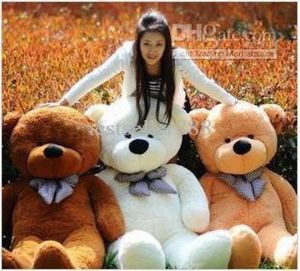 Gros ours en peluche géant pas cher 80120, énorme jouet doux 100 coton, quatre couleurs, blanc, marron, marron clair, rose, 8410262