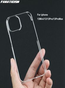Études transparentes entièrement en plastique dur brillant pour iPhone 14 13 12 11 Pro Max Mini XS XR 6S 7 8 plus 11pro 12pro 13pro 14pro 14PLU6080756