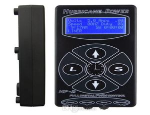 Whole Hurricane HP2 – alimentation électrique pour tatouage noir, affichage numérique LCD pour Machine à tatouer, cordon à Clip, Kit de tatouage, Ship4880991
