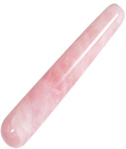 Varita de masaje con piedra de cristal de cuarzo rosa, Natural, rosa, para terapia de acupuntura, tratamiento con palo puntiagudo, Gua Sha, envío 3958080