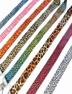 Tout nouveau 20pcs Popular Leopard Print Animal Design Phone Mobile Phone Lanyard Chain Chain ID Card Hang Rope Sling Neck Strap Pend1561236