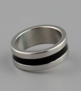 Tout nouvel anneau magique magnétique puissant couleur argent noir doigt magicien accessoires outil diamètre intérieur 20mm taille L2002255