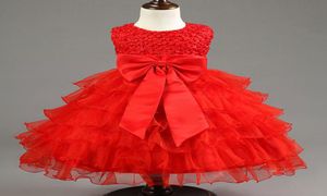 Robes de mariée pour bébés filles, tenue de premier anniversaire pour bébés filles, vêtements de fête pour enfants, robes rouges du nouvel an2268351