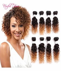 Extensions de cheveux humains bruns entiers bug 8 pouces couleur bordeaux tissage 8bundles vague lâche tressage humain brésilien bouclé profond6237435